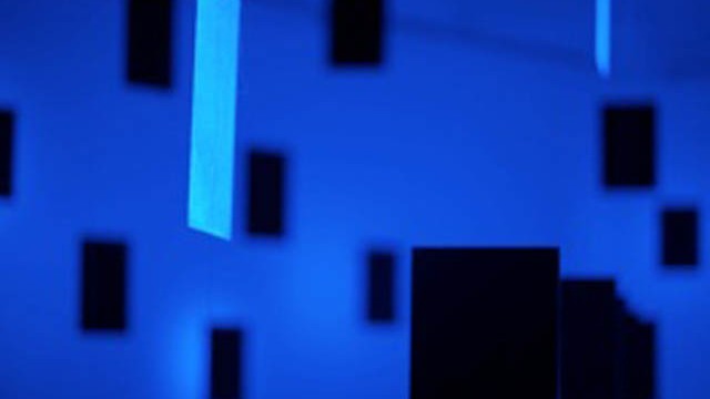 Black over blue, 2011